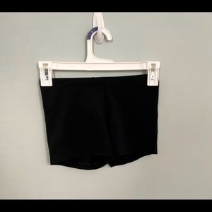 Girls cartwheel exercise shorts!